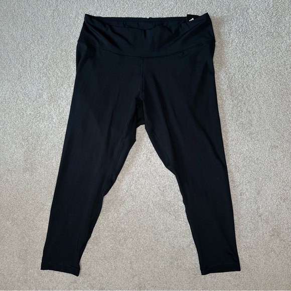 Adidas Black Tight Fit Aeroready Training Leggings, 7/8 Length, Size 3X,  NWT - Picture 4 of 9